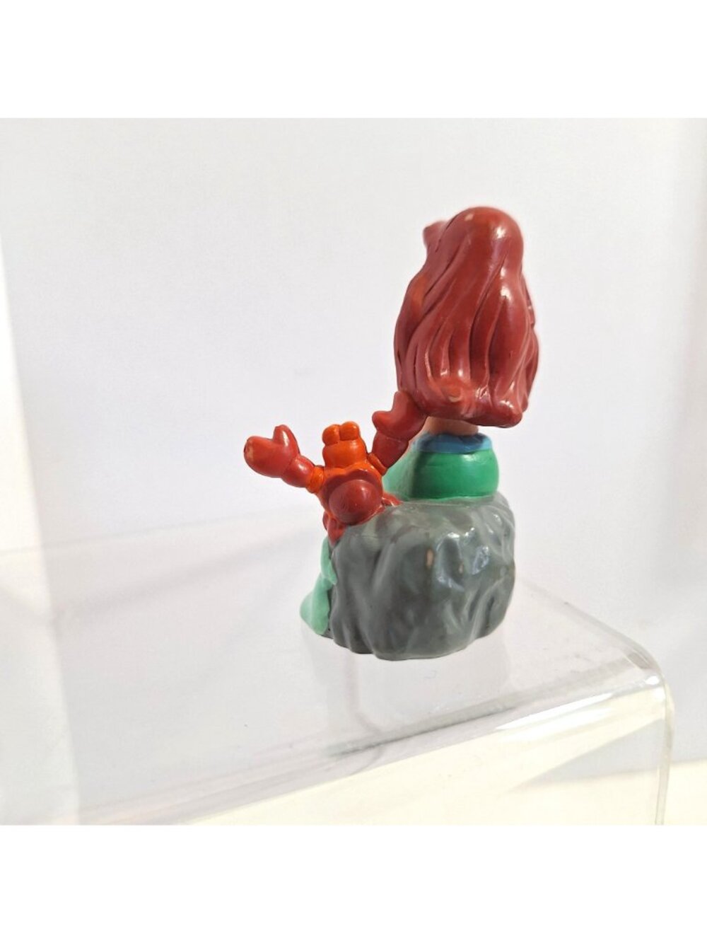 Ariel Sebastian PVC Figure Cake Topper Mermaid Sitting On Rock - Picture 6 of 9